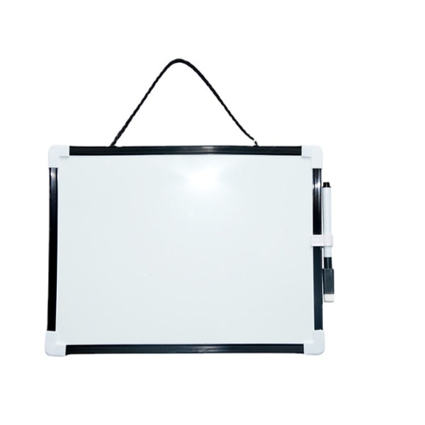 A4 Dry Wipe Magnetic Whiteboard Mini Office Notice Memo White Board og Eraser
