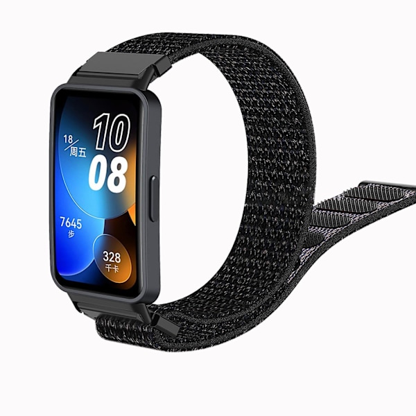 Til Huawei Band 8 Nylon Urrem Justerbar Sport Loop Åndbar Udskiftningsrem