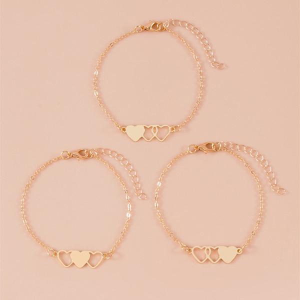 3 st/set Systrar Armband Distans Matchande Armband Syster Gåvor För Jul