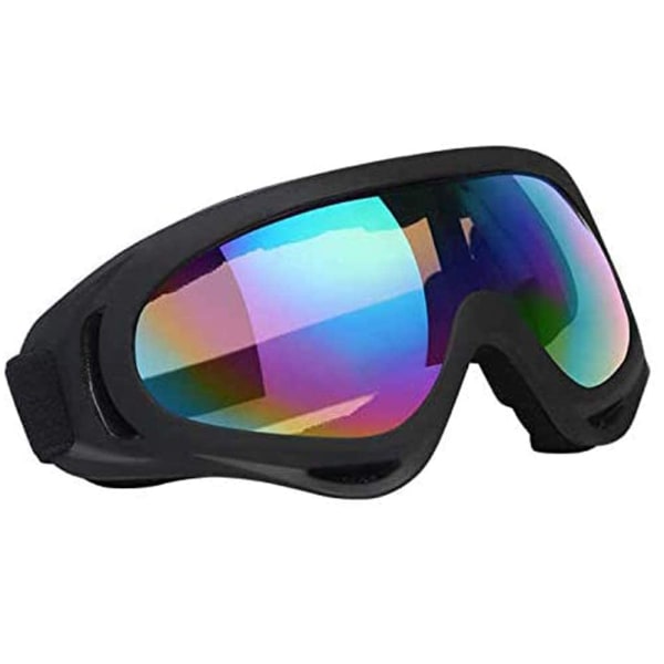Unisex snøbriller Vindtette 100 % UV-beskyttelse,Skibriller for sykkelmotorsykkel Snøscooter, Skibriller til utendørssport
