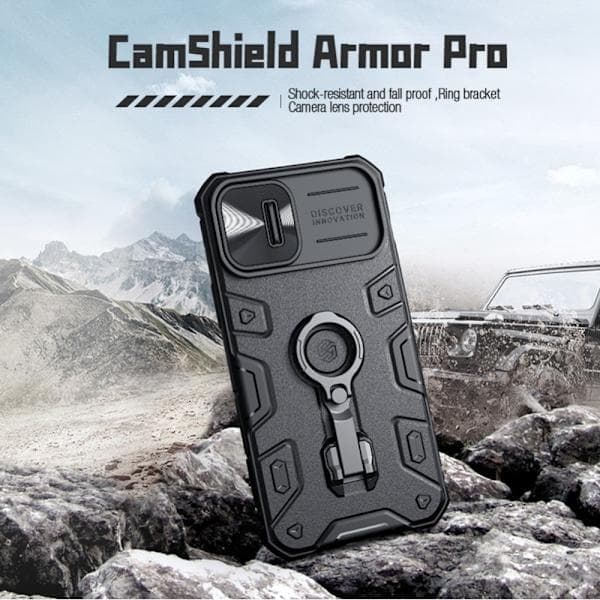 NILLKIN iPhone 14 / 13 Case CamShield Armor Pro Musta 141 141