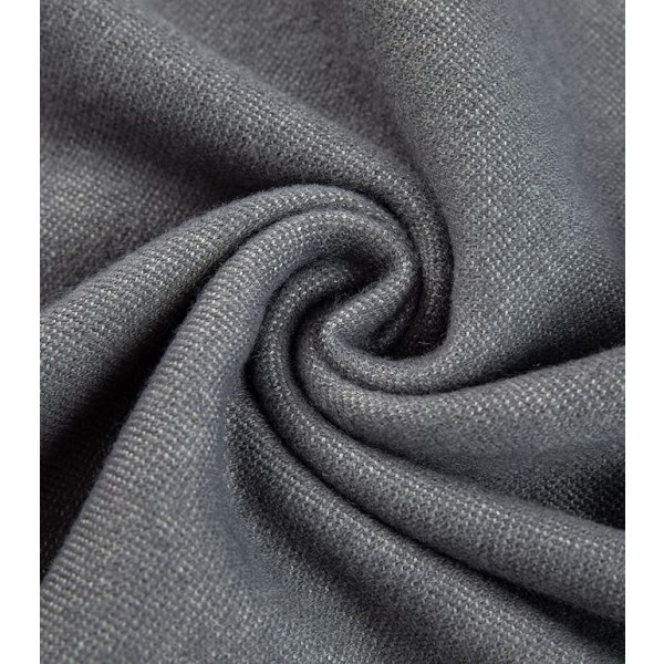 Sjalomslag för kvinnor Poncho Sjal Cape med öppen front för kvinnor, Cardigan tröja filt för vår höst och vinter, grå