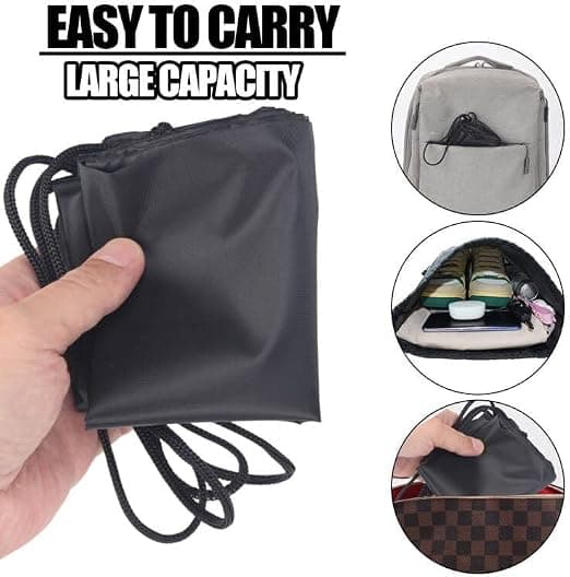 Kiristysnyöripussit lapsille ja aikuisille (1 kpl, musta) black