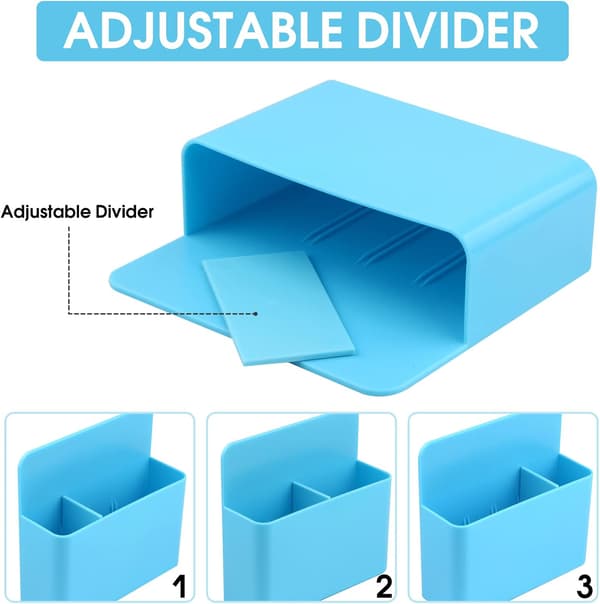 1 stk magnetisk pennholder magnetisk markørholder tavlepennholder arrangør (blå) blue