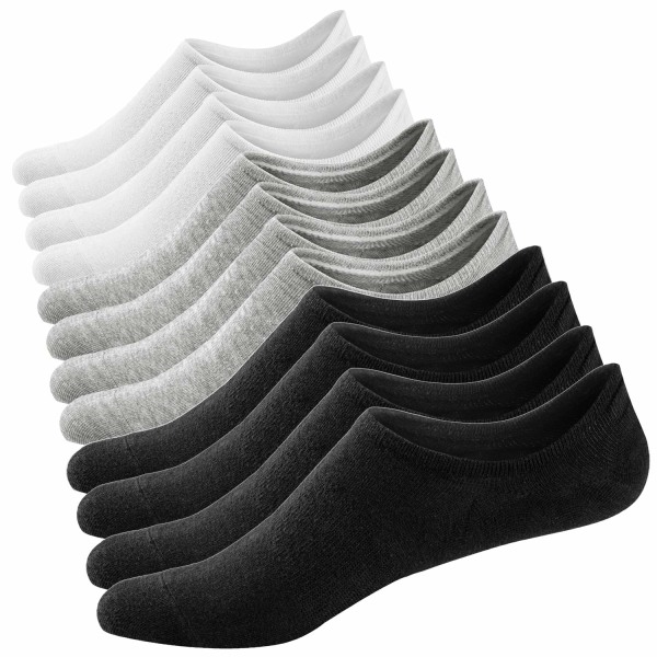 Sneaker sokker bomull korte sokker med sklisikker silikon 36-42