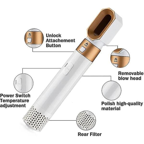 Nyt 5 i 1 professionelt multifunktionelt hårstylingværktøj