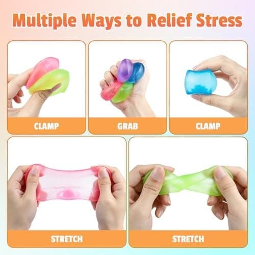 4-pak Squishy terninger, isterning Squishy langsomt stigende stress terninger, sensorisk fidget legetøj til angstlindring, stressbolde og Squishy terninger til 4pc