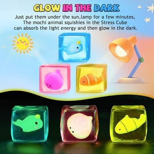 Stress Cube Fidget Legetøj Voksne - Sensorisk Legetøj til Børn med Autisme Stressbolde til Voksne Squishy Legetøj mod Angst Klemmelegetøj til Teenagere Stresscube-3set