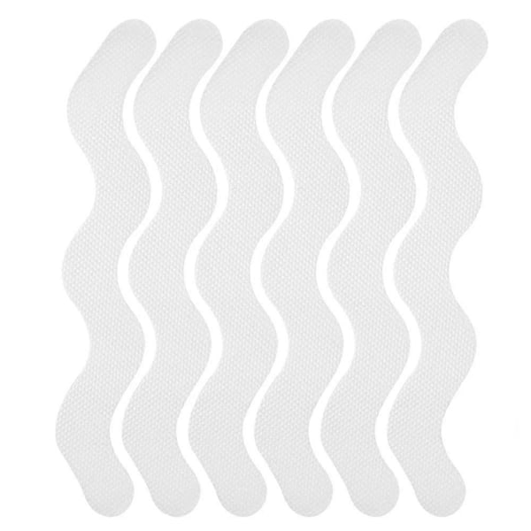 24 Pcs Non Slip Bathtub Stickers, Wave Non Slip Stickers, Shower Stickers, Transparent Self-Adhesive Non-Slip Strips Stickers for Bath Tub, Stairs