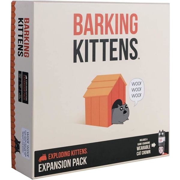 Barking Kittens Expansion Set - Ett ryskt roulettekortspel, enkla familjevänliga festspel - Kortspel för vuxna, tonåringar och barn - 20 korts tillägg