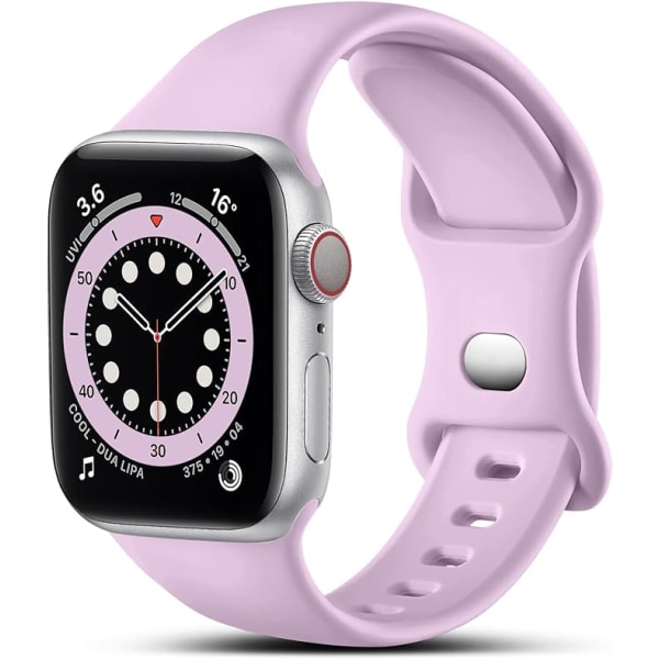 Kompatibel med Apple Watch -rem 38 mm 40 mm 41 mm, ersättningssilikonrem för sport, kompatibel med iWatch-rem Series 8 7 6 5 4 3 2 1 SE