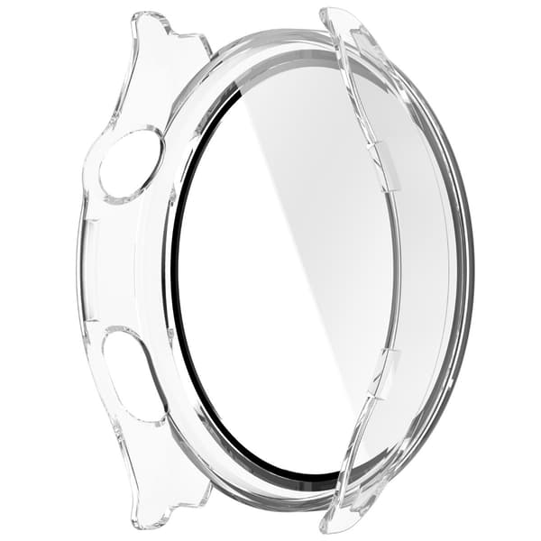 Suojaava PC-kotelo karkaistulla lasilla Xiaomi Watch 5:lle - Täysin peittävä läpinäkyvä Transparent