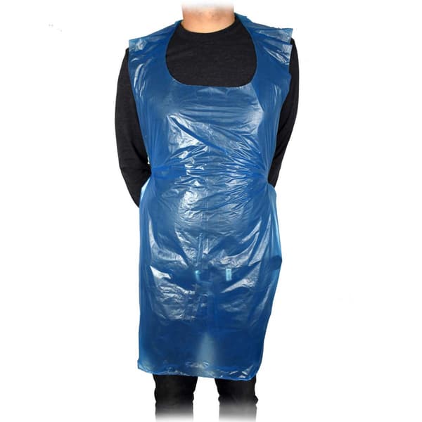 Engangs flattpakkede plastforklær x100 - Blått forkle - Industri/Arbeid - Unisex-voksne (70*140cm)