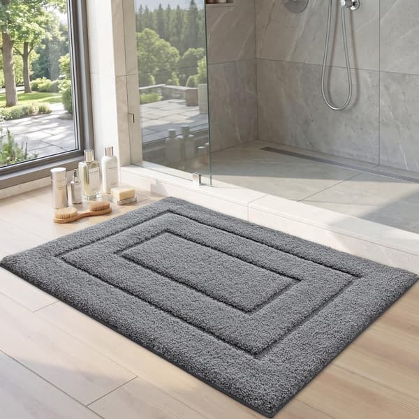 1 kpl kylpymatto 50 x 80 cm, liukumattomat pestävät matot, harmaa 50 x 80cm gray