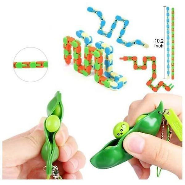 PRO 30 st. Fidget Pop it Leksaker Set pack för barn och vuxna