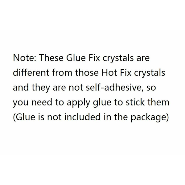 Krystal FlatBack Rhinestones til Neglekunst Lim Fix 4.8mm SS20(1440stk)