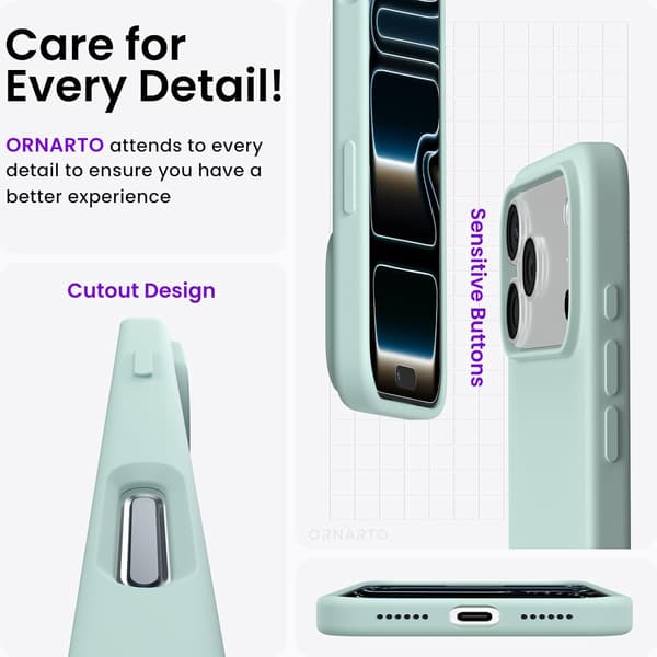 1 stk, kompatibel med iPhone 17 Pro Max-deksel, grønn, 6,9 tommer, støtsikker beskyttelse, kamerabeskyttelse green