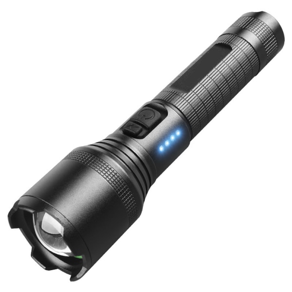 USB-lykter Super Bright oppladbar, høy lumen LED-lommelykt 5000LM bærbar, blitslys Søkelys Spotlight Lantern med 5 moduser