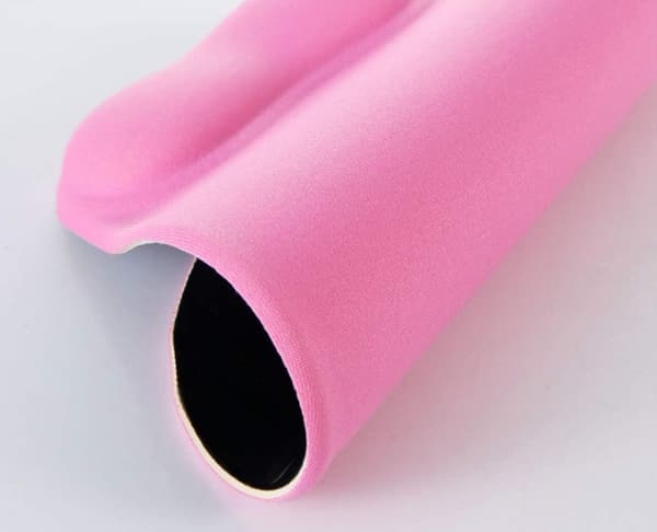 Musemåtte med gel, musemåtte med håndledsstøtte - Med behagelig gel håndledsstøtte - Skridsikker gummibase, ergonomisk Pink