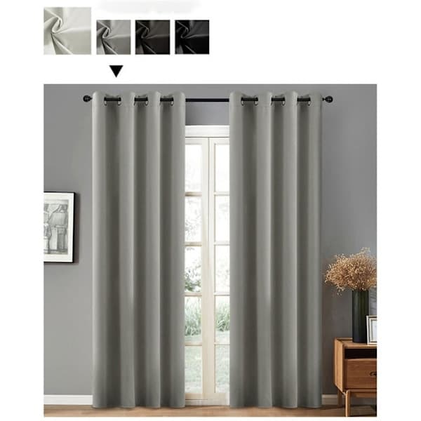 2-pack gardiner med öljetter, mörkläggning, 132cm*213cm 132cm*213cm