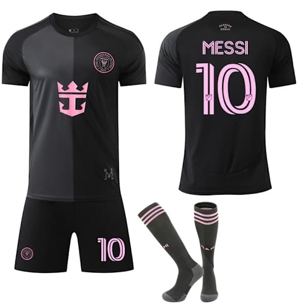 2025-2026 Inter Miami CF Udebanetrøje til børn og voksne med strømper NR.10 MESSI {KDO} M M
