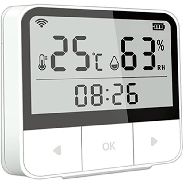 Digital Trådlös Thermo-hygrometer, Trådlös Digital Temperatur- och Luftfuktighetsmätare Inomhus Utomhus Termometer