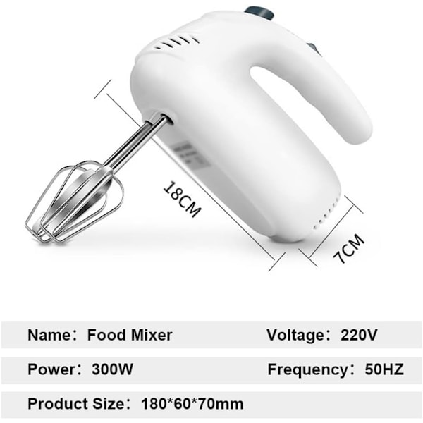 Hushålls rostfritt stål automatisk äggvisp bakning elektrisk äggvisp hög effekt multifunktionell handhållen mixer