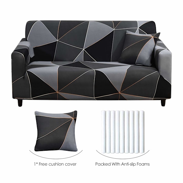 Elastisk sofaovertrekk 3-seters sofaovertrekk stretch sofaovertrekk sofa