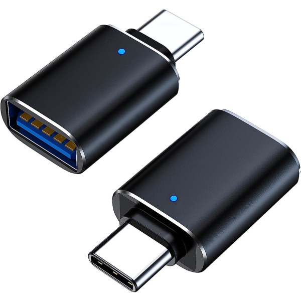 USB C til USB-adapter 3.1 Gen 2, 10 Gbps USB til USB C-adapter, USB-C hann til USB 3.0 A hunn USB 3.2 Type C OTG-konverter for MacBook pro bærbar PC