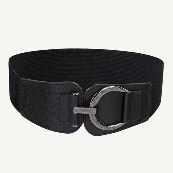 Bredt belte Retro spennebelte SVART Svart Black