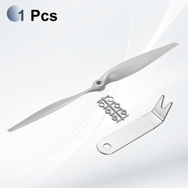 MECCANIXITY 14x7 tommer RC-propeller, 2-bladet propellerudskiftning Grå højhastighedspropeller med adapterringe og propelnøgle til RC-fly 14" x 7" 1