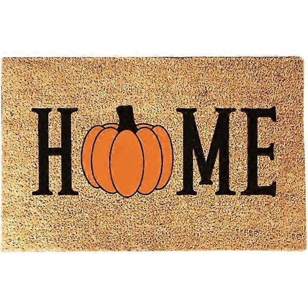 Halloween doormat pumpkin blanket Welcome home front door