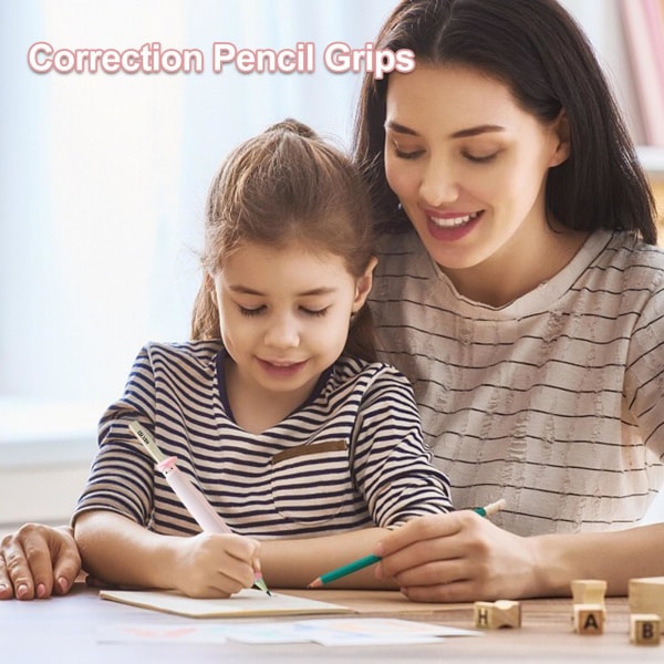 Pencil Grip Corrector lapsille | Kynäkahvat | Universal silikoni-ergonominen esikoulukynäkahva lasten harjoituskynän pitämiseen