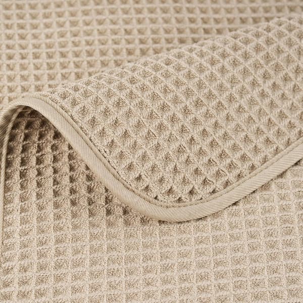 Mikrofiber lofri håndkle, 40 x 70 cm, 4-pakning (vaffelvev) Coffee