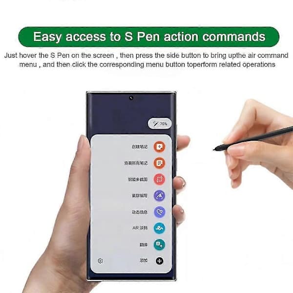 Til Samsung Galaxy S22 Ultra 5G SM-908B Skærm Touch Pen Sort Black