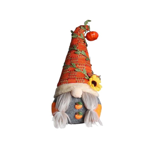 Høstfestival Nisse Håndlavet Ansigtsløs Dukke Sød Thanksgiving Gnome Husholdnings Dværg Gnome Plys efterårsdekoration(2)