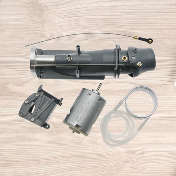 RC Båd Jetpumpe Børsteløs Thruster Tilbehør Propelrør Modelbåd Gummirør Spraykomponent Udskiftelig Egnet til RC Model, Grå Gray