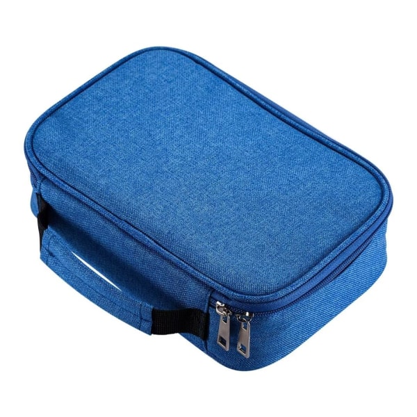 Case, 72 Fack Multifunktionell Case med stor kapacitet Pennfodral Omslag Färgning Pennhållare Organizer Stationär väska (blå)