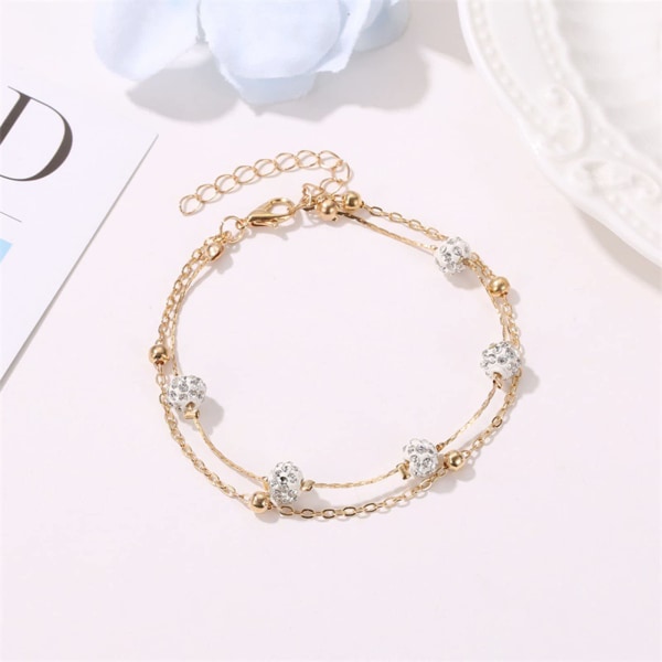 Värikäs kristalli nilkkakoru, Boho Cubic Zirconia nilkkaketju, siro ranta jalkaketju