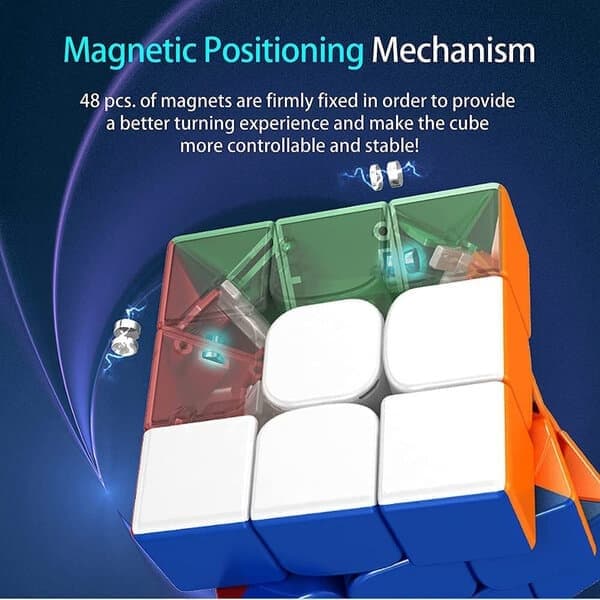 Magnetisk Rubiks kube 3x3, uten klistremerker