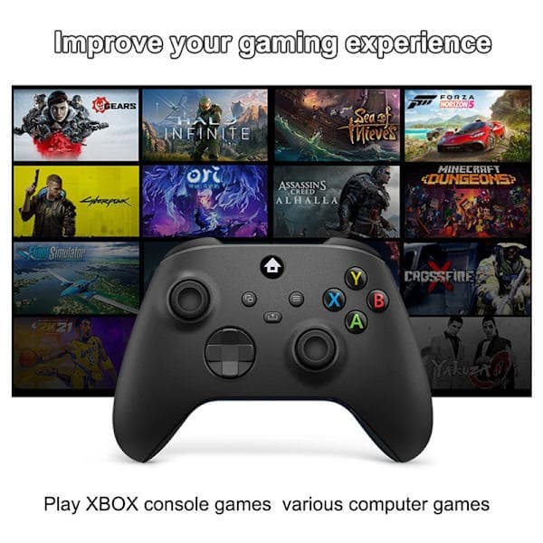 Trådløs spilcontroller-adapter til Xbox One & Xbox Series X/S Gul Yellow