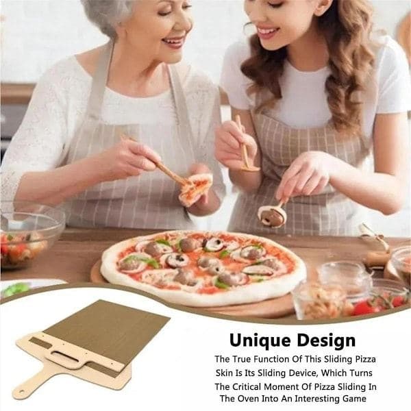 Skyvbar Pizzaspade, Non-Stick Pizzaspade Scorrevole, Overfører Pizza Perfekt