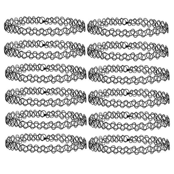 2-pack Choker Halsband - One size Svart one size