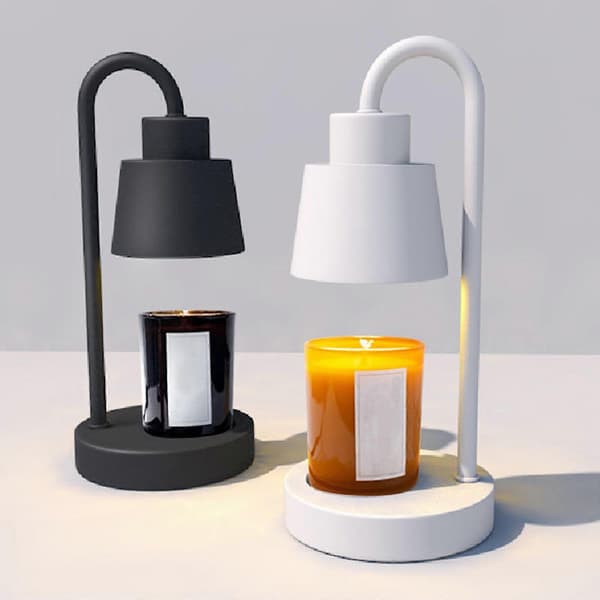 Aromaterapi Smeltende Voks Nattlys Dimbar Bordlampe Lysvarmer svart 110v black