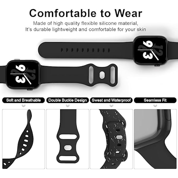Dette urrem er kompatibelt med Apple Watch, dette urrem er egnet til iWatch Series Ultra/Ultra 2 9/8/7/6/5/4/3/2/1 SE