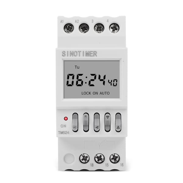 Digital astronomisk timer-kontakt indendørs timer med astronomisk ur 220V {Db}