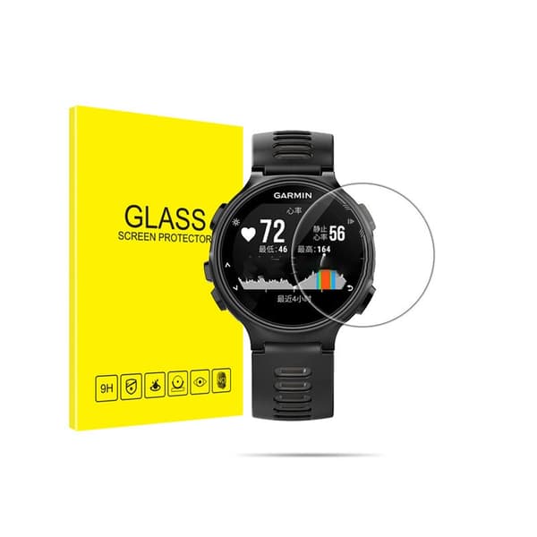 Skjermbeskytter i herdet glass til smartklokke, 2-pakning Garmin Forerunner 735