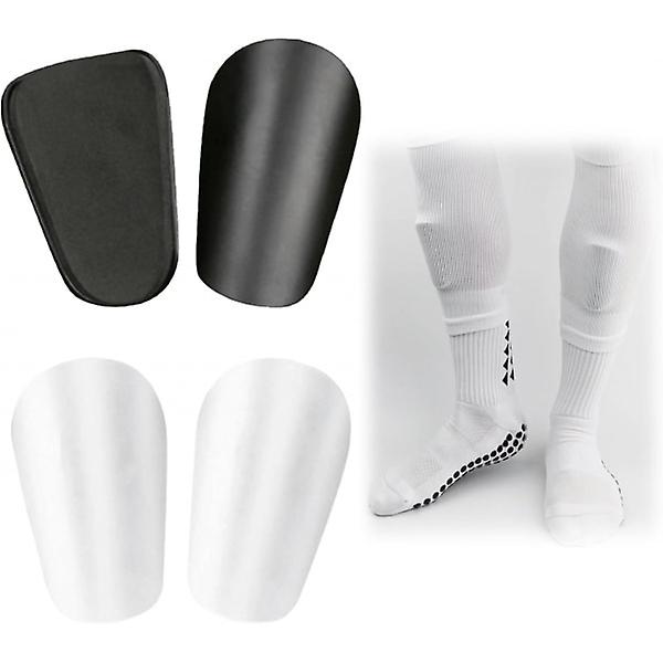 2 pairs of Mini Pro soccer shin guards - unisex anti-slip soccer shin guards - Professional and beginner friendly - for soccer and running