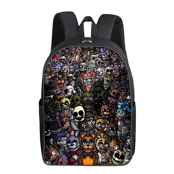 Five Night At Freddy's Skolryggsäck 3D-tryck Fnaf Skolväska Tecknad Mode Ryggsäckar Laptopväskor Studentväska Skolväska Present