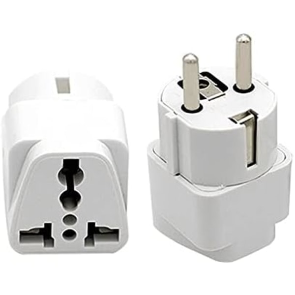 Travel adapter, UK to Sweden (EU), white